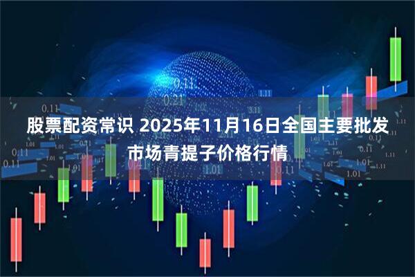股票配资常识 2025年11月16日全国主要批发市场青提子价格行情